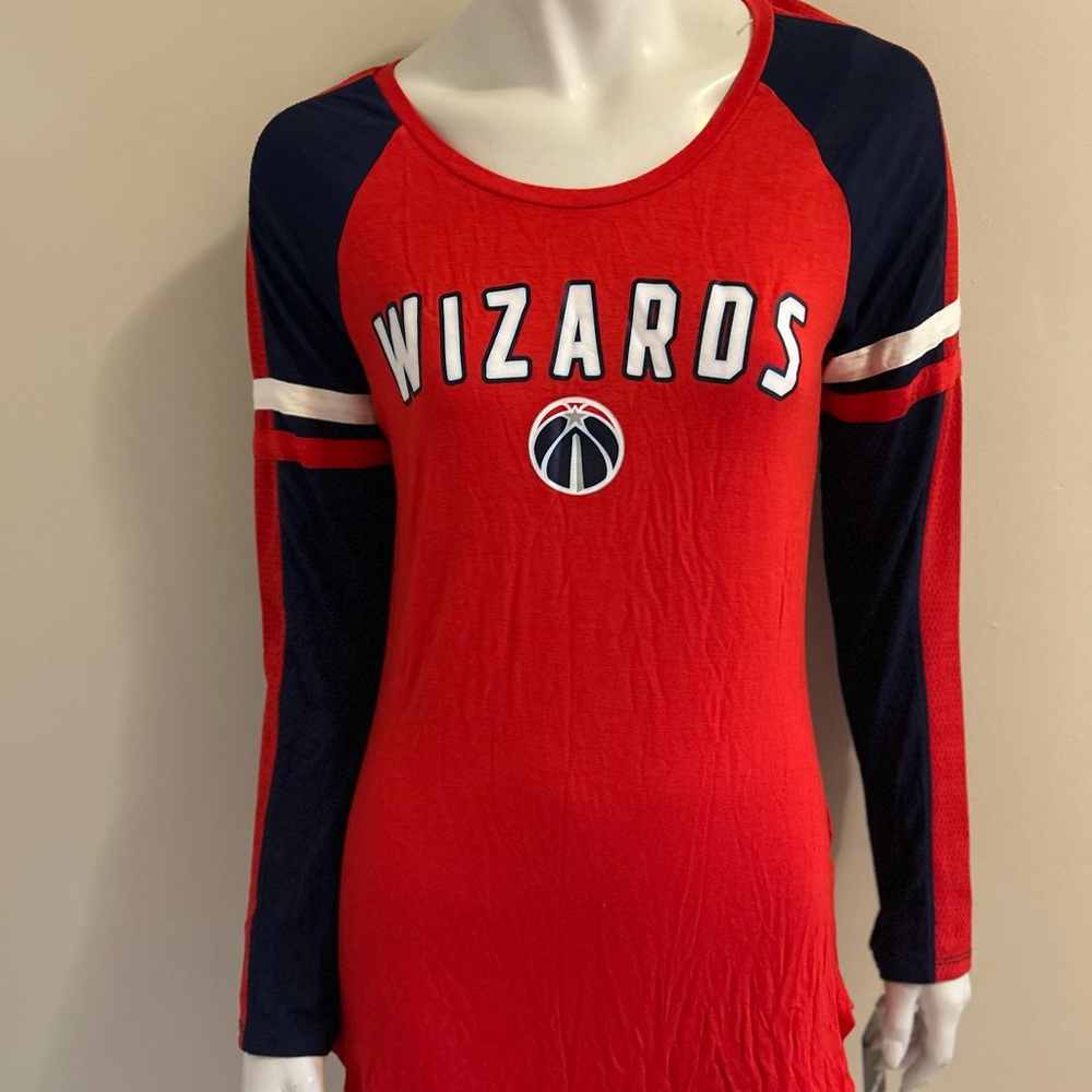 NEW Washington Wizards Fanatics Women's Iconic Logo Long Sleeve T-Shirt